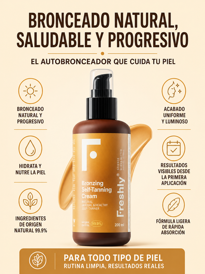 Crema bronceadora, bronceado natural