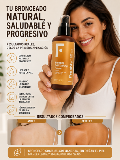 Crema bronceadora, bronceado natural