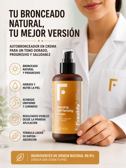 Crema bronceadora, bronceado natural