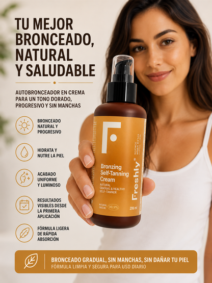 Crema bronceadora, bronceado natural